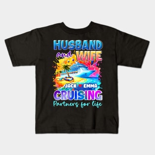 Husband and wife cruising partners for life Gift For Women mother day Kids T-Shirt